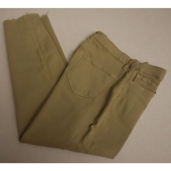 L'agence Women's Sz 29 Limestone Sada High-Rise Crop Slim Straight Jeans $255 - Picture 6 of 9